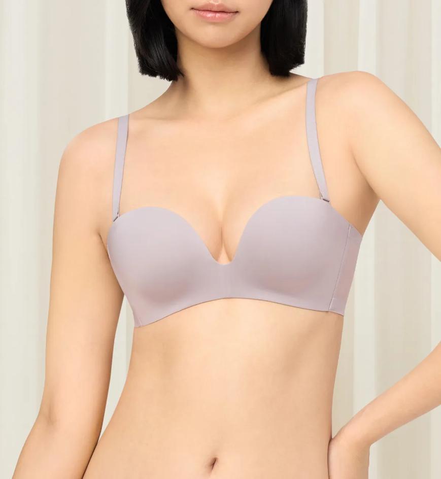 Triumph Invisible Inside-Out Non-Wired Detachable Push Up Bra - Warm stone - Strapless\/Convertible Bra
