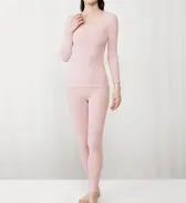 【SALE】あったか肌側綿100インナー5380 9分丈ボトム, , model image number 0