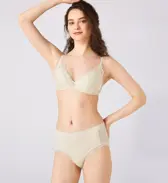 ゴールドレーベル バイ トリンプ4007 はきこみ普通ショーツ, ホワイト, model image number 1