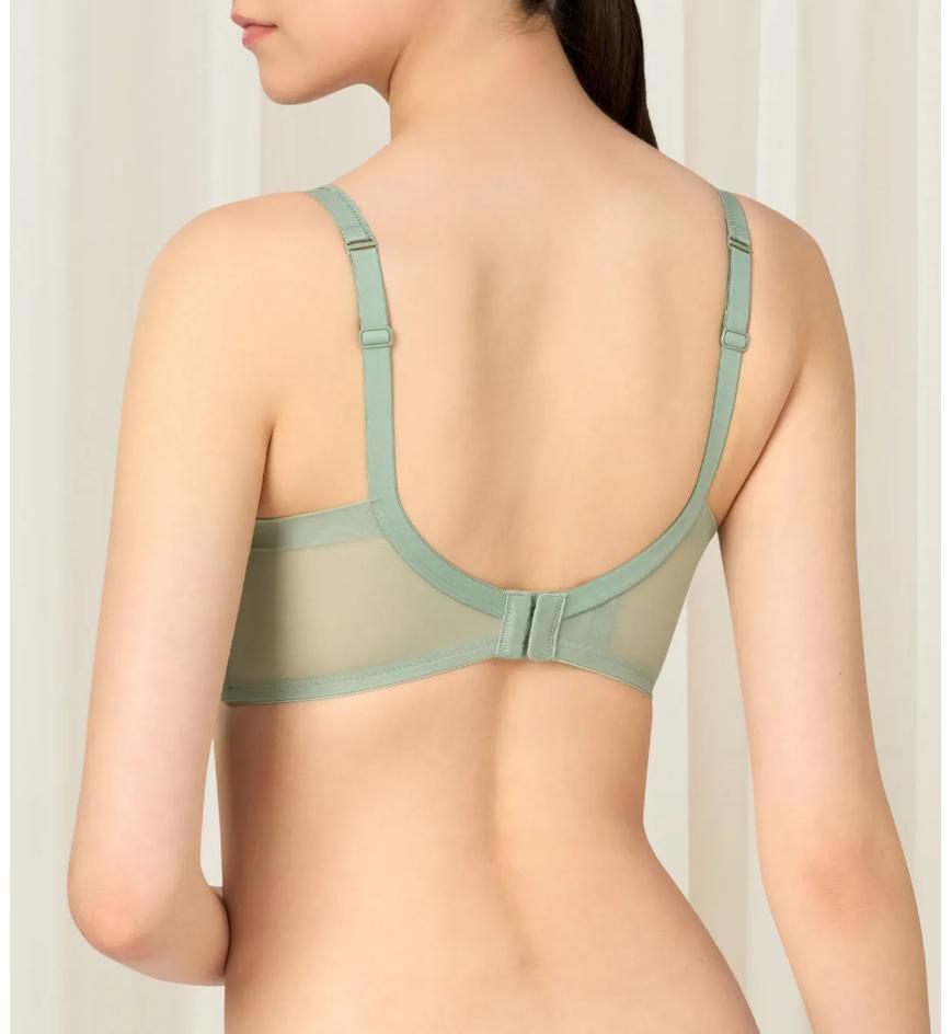 Triumph Aqua Paradise Non-Wired Push Up Deep V Bra - Abstinthe - Non-wired Bra
