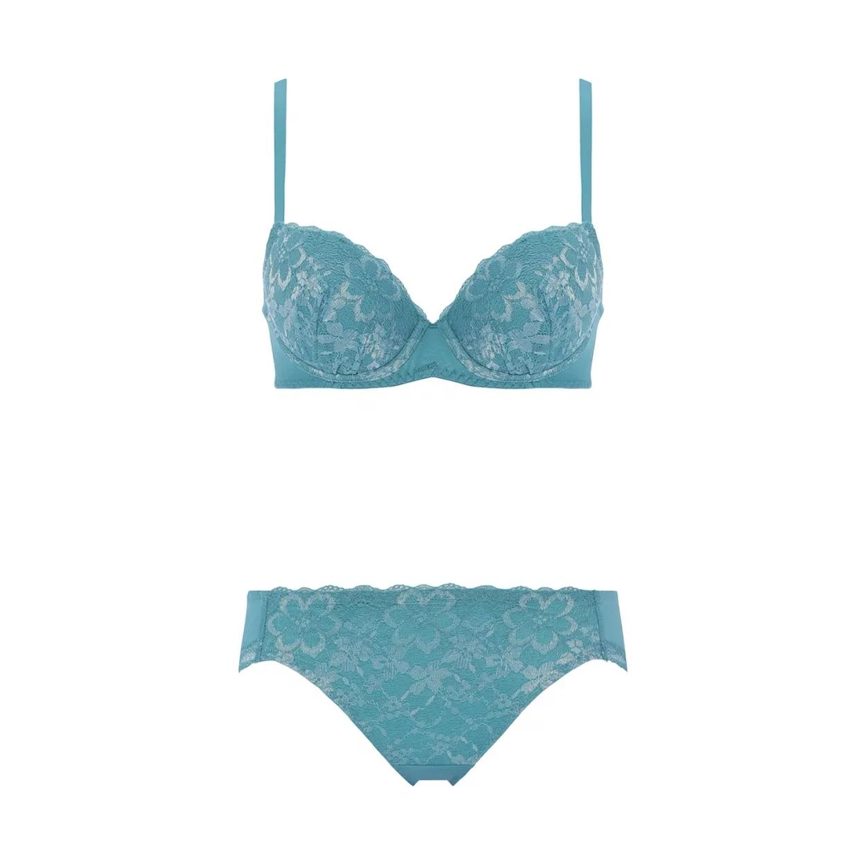 夢みるブラ(R) ライト ブラ＆ショーツセット ドリームデイリリー【一部カラーSALE】, ブルー, product image number 1