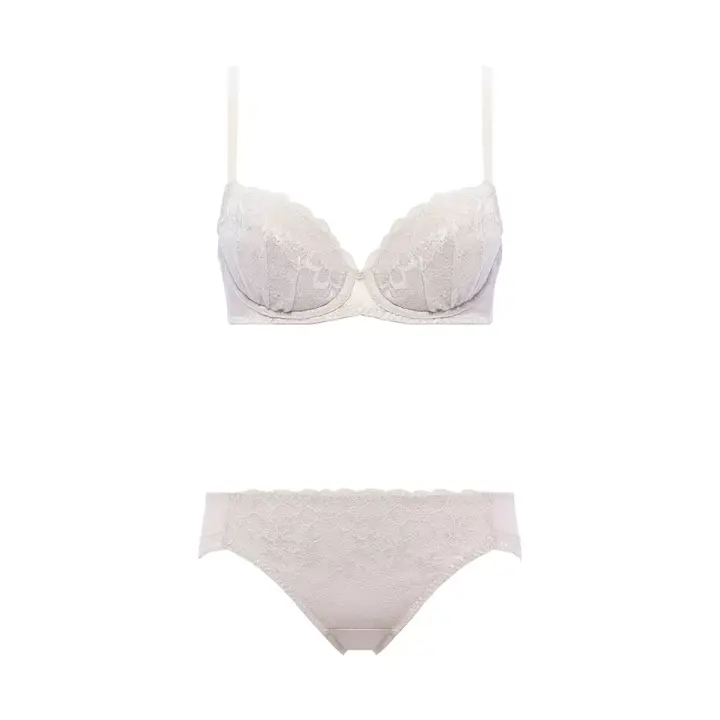 夢みるブラ(R) ライト ブラ＆ショーツセット ドリームデイリリー【一部カラーSALE】, ホワイト, product image number 1