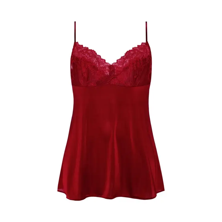 【SALE】レッドレーベル バイ トリンプ0114 ロングキャミソール, レッド, product image number 0