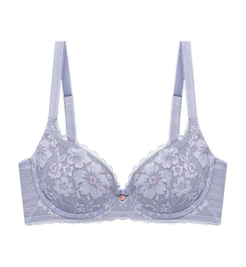 Florale Lunisolace Non-Wired Padded Bra in Morandi Grey | Triumph