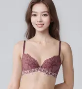 チャーミングラマー スリムライン ブラジャー フェアリークチュール, パープル, model image number 1