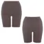 【SALE】スロギー ホイップタッチ 3分丈ニットパンツ, グレー, product image number 2