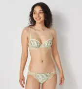 【SALE】エアリーフィールブラ ハートブルームガーデン, ベージュ, model image number 1