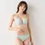 きゅっと寄せブラ ブラ＆ショーツセット スウィンギングブーケ【一部カラーSALE】, グリーン, model image number 4