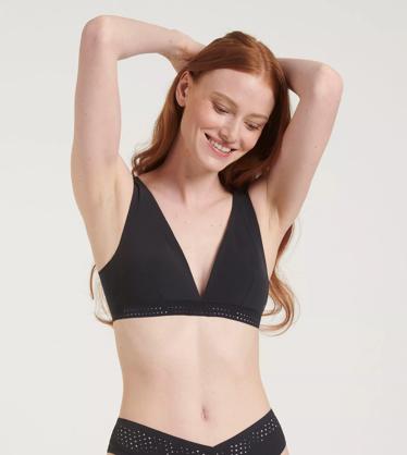 Formentera crop bikini top, black, Sloggi