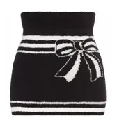 【SALE】スロギー “ほっ”とあったか(ニット柄) ハラマキ, ブラック, product image number 0