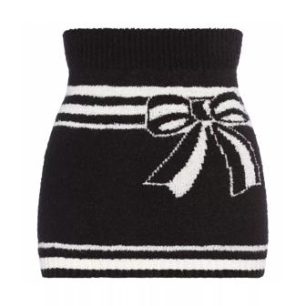 【SALE】スロギー “ほっ”とあったか(ニット柄) ハラマキ, ブラック, product image number 0