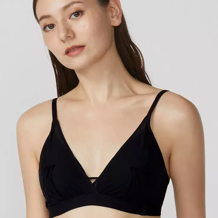 エス バイ スロギー ロージー ウッズ ノンワイヤーブラ, ブラック, model image number 0