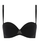 トリンプTシャツブラ025 ブラジャー(ストラップ取り外し可), ブラック, product