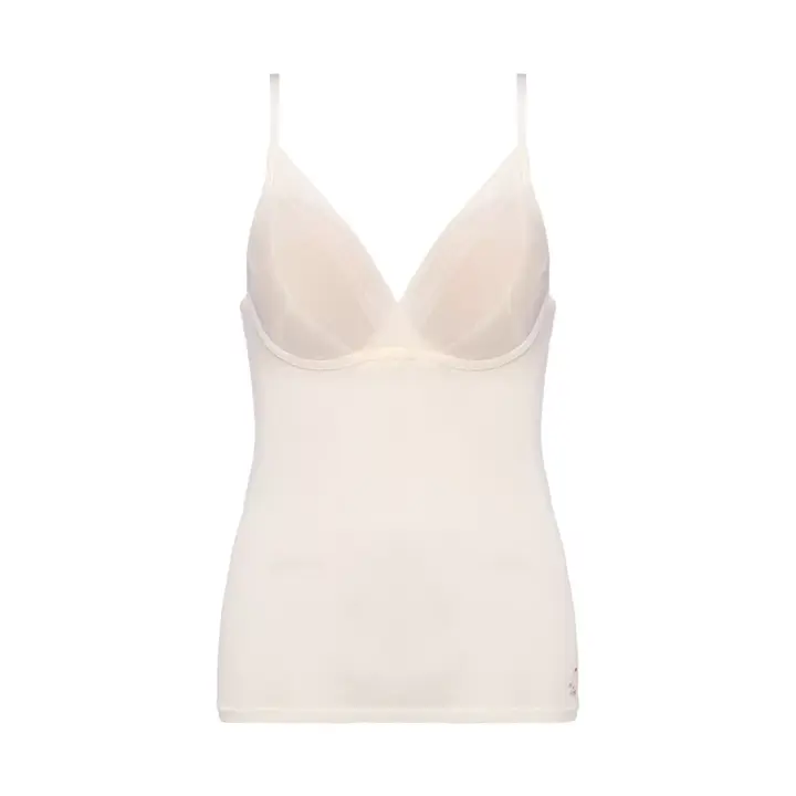 エス バイ スロギー シアー カップ付きキャミソール, ホワイト, product image number 0