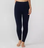 【SALE】スロギー ホームウェア 9分丈ニットパンツ, ブルー, model image number 0