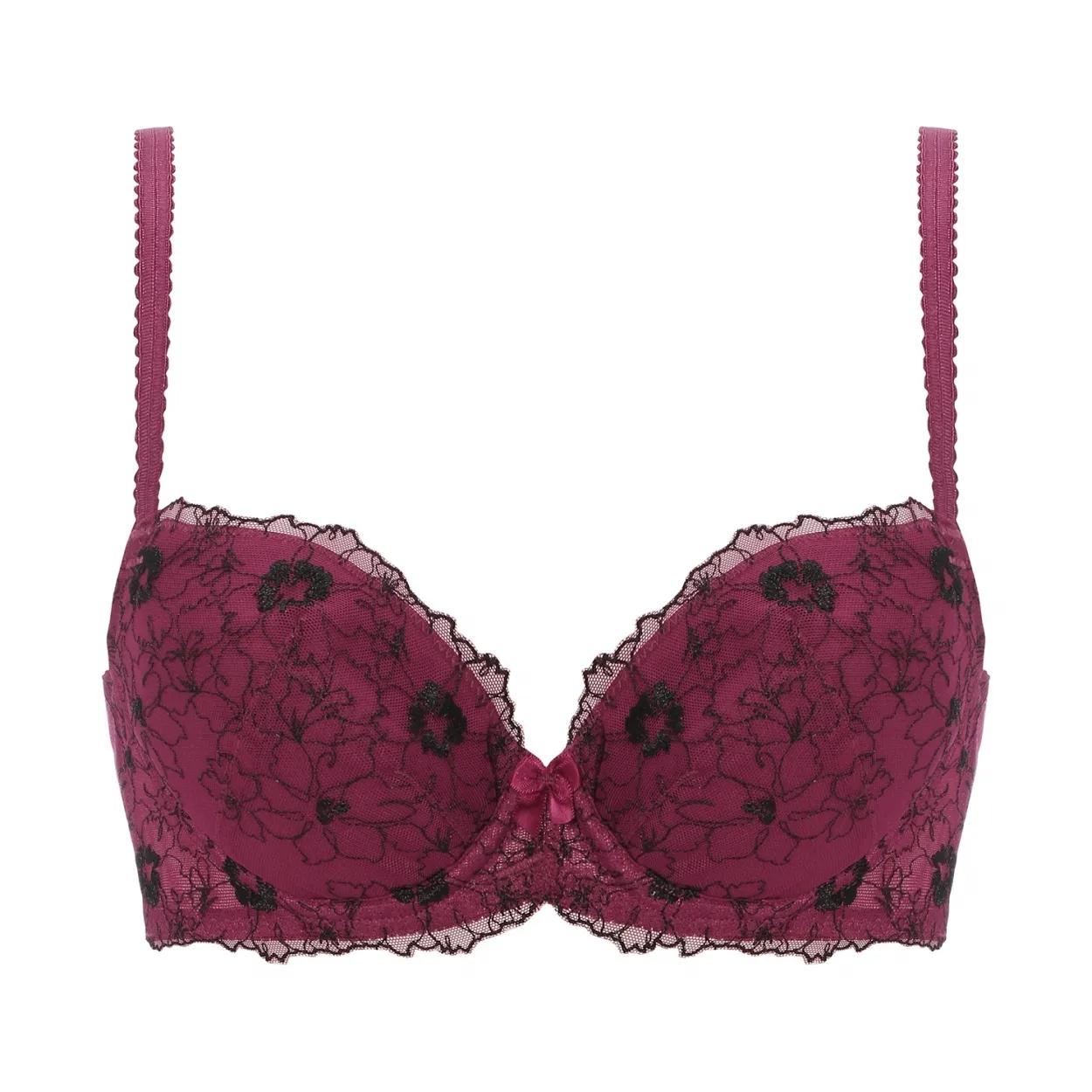 美胸フィットブラ アザレア ブラジャー, レッド, product image number 0