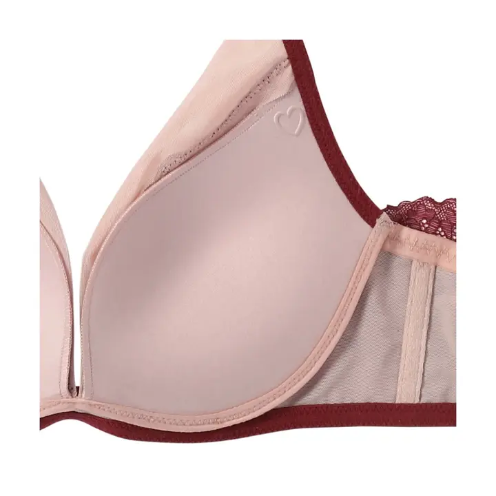 【SALE】雲ふわりブラ ブラジャー ダマスクブーケ, レッド, product image number 3