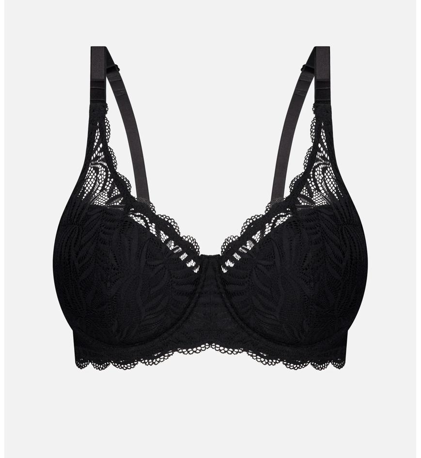 Triumph ESSENTIAL LACE BALCONETTE PADDED BRA - Black - Balconette