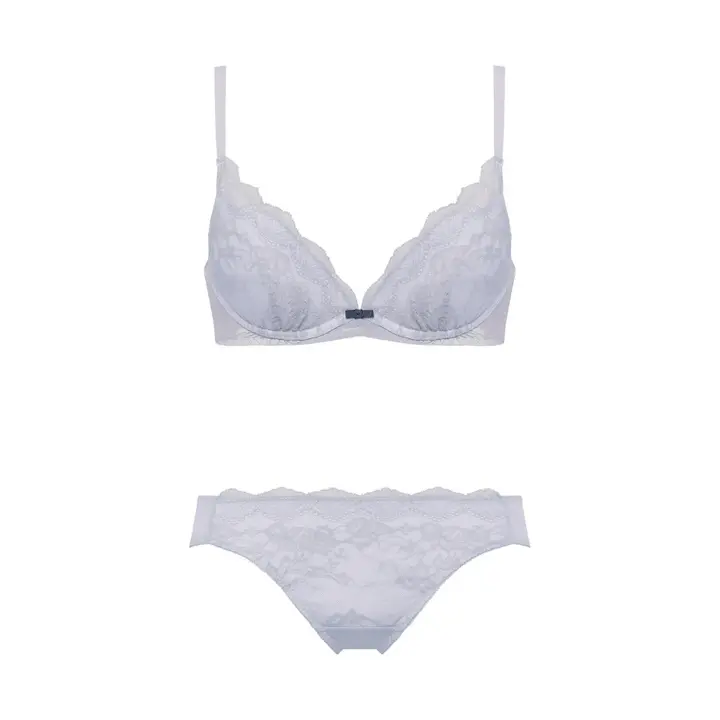 夢みるブラ(R) ノンワイヤー ブラ＆ショーツセット デイジーシャワー【一部カラーSALE】, グレー, product image number 1