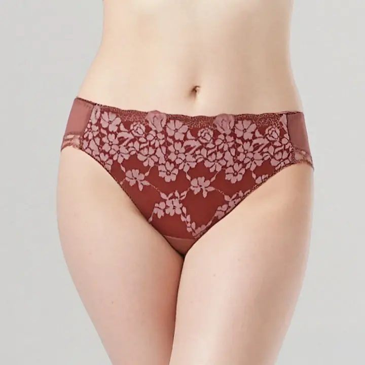 チャーミングラマー スリムライン DeepV ブラ＆ショーツセット スウィンギングブーケ, 6046, model image number 2