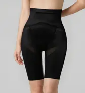 スピードシェイパー618  ハイウエストロングガードル, ブラック, model image number 0