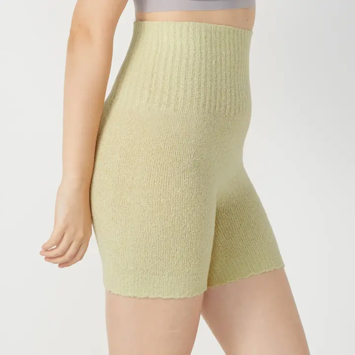 スロギー ホイップタッチ 2分丈ニットパンツ【一部カラーSALE】, グリーン, model image number 0