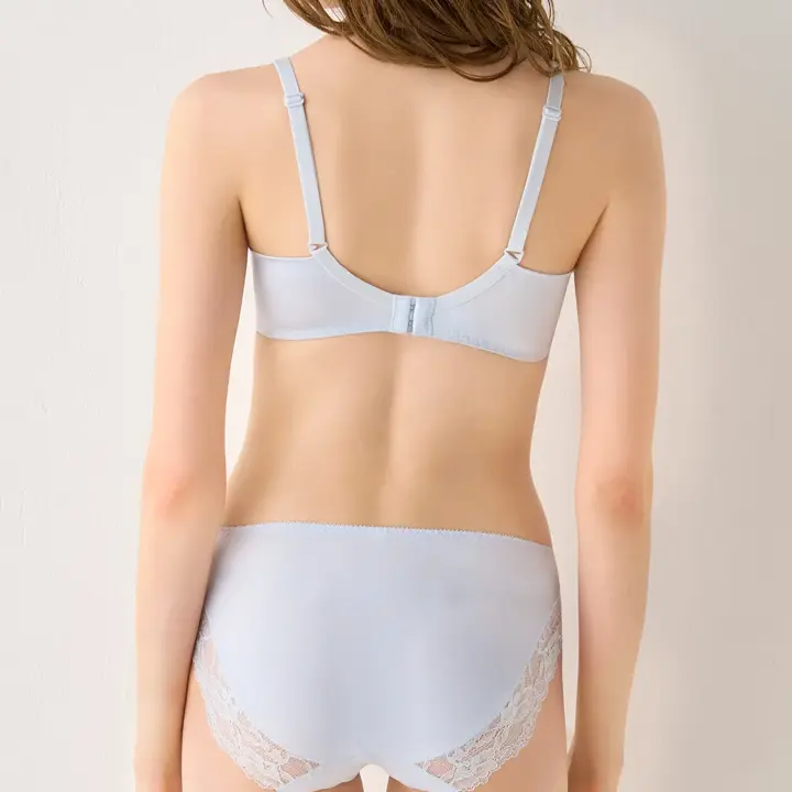 ソフなちゅブラ レギュラーショーツ, ブルー, model image number 2