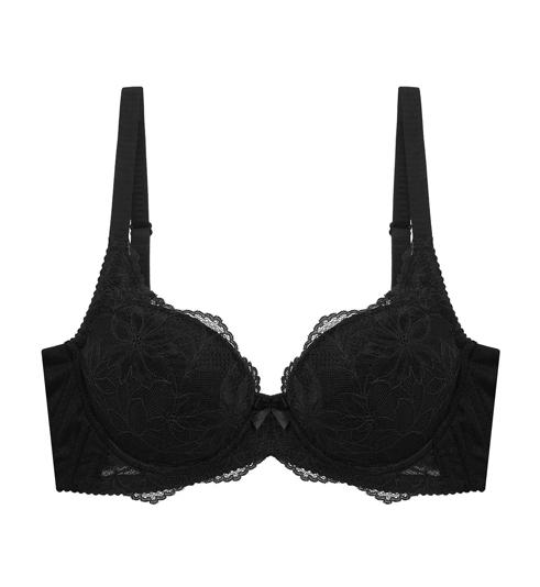 Triumph Natural Allure 系列鋼圈薄襯墊全罩杯胸圍 - Black - 有鋼圈