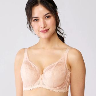 レッドレーベル バイ トリンプ0115 フルカップブラジャー(パッドなし), オレンジ, model image number 0