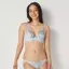 Daily AMOSTYLE 脇高ブラ (イノセントフローラル), ブルー, model image number 1