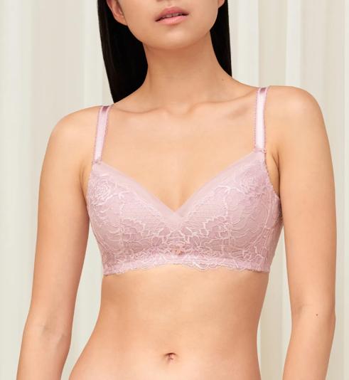 Triumph Florale Wild Peony Non-Wired Padded Bra - Rose - Non-wired Bra