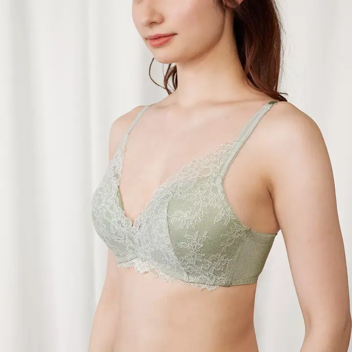 【SALE】スマート バランス602 ノンワイヤーブラジャー, グリーン, model image number 4
