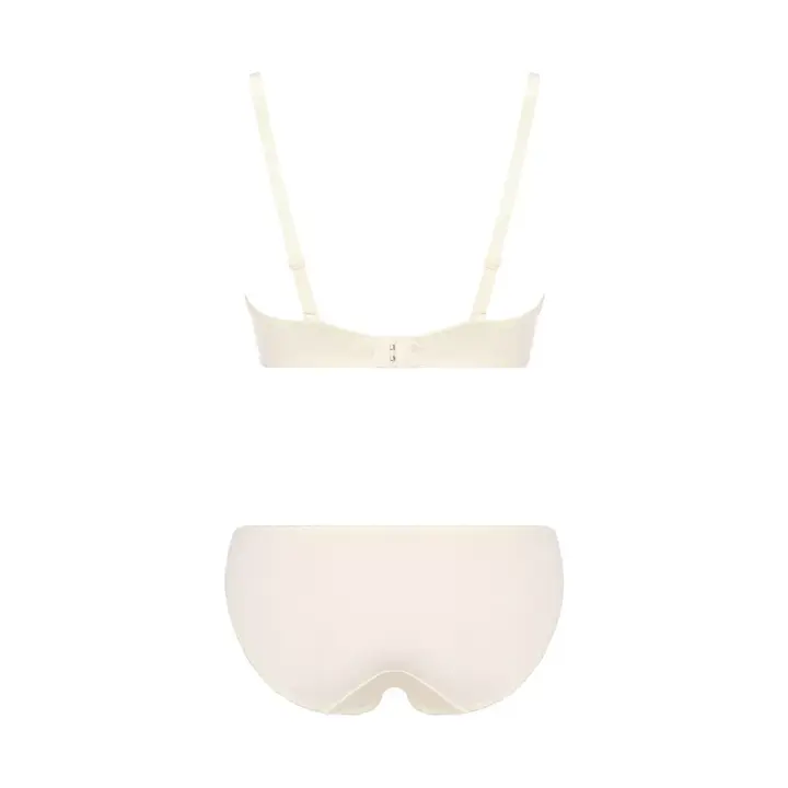 夢みるブラ(R)DeepV ブラ＆ショーツセット デイジーレース【一部カラーSALE】, ホワイト, product image number 2