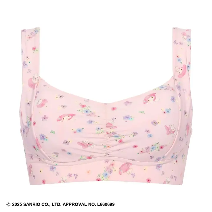 ハーフトップ マイメロディ♡クロミ × AMOSTYLE, ピンク, product image number 0