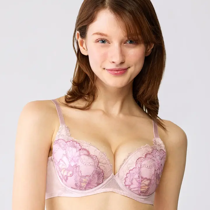 【SALE】天使のブラ 魔法のハリ感626 ブラジャー, ピンク, model image number 0