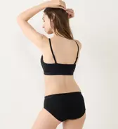 スロギー ゴーコットン ハーフトップ, ブラック, model image number 3