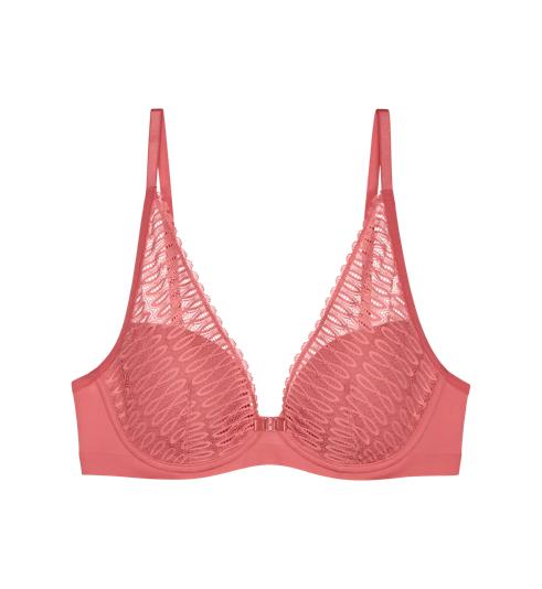 Triumph AURA SPOTLIGHT PLUNGE BRA - Sugar coral - Padded