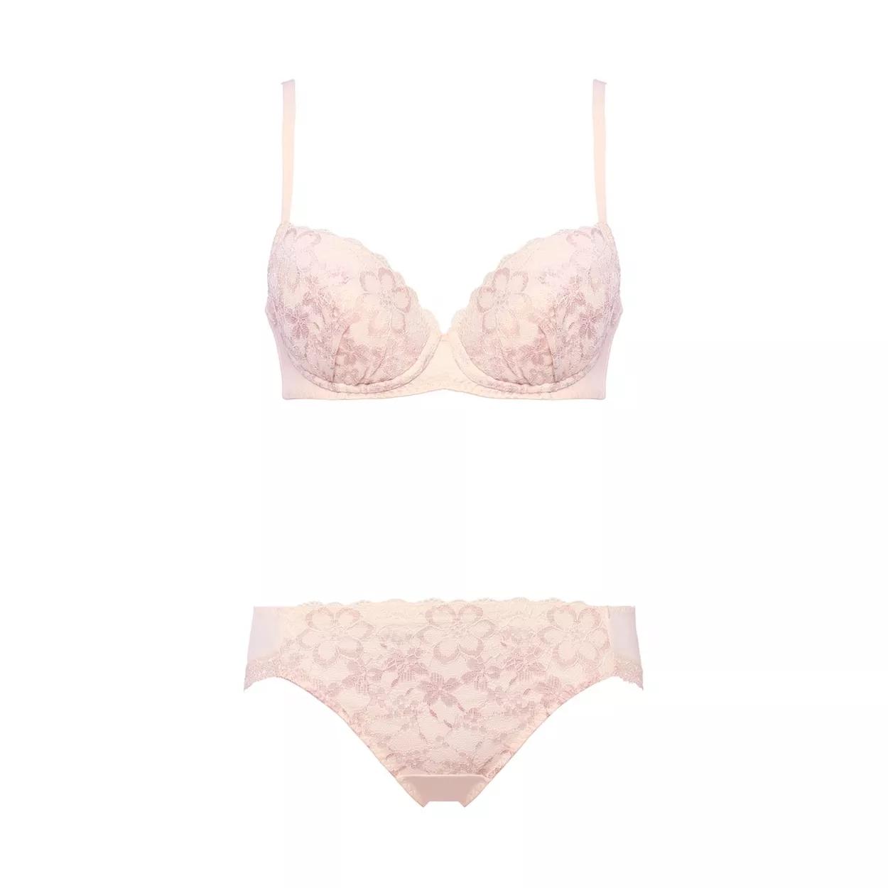 夢みるブラ(R) ライト ブラ＆ショーツセット ドリームデイリリー【一部カラーSALE】, ピンク, product image number 1