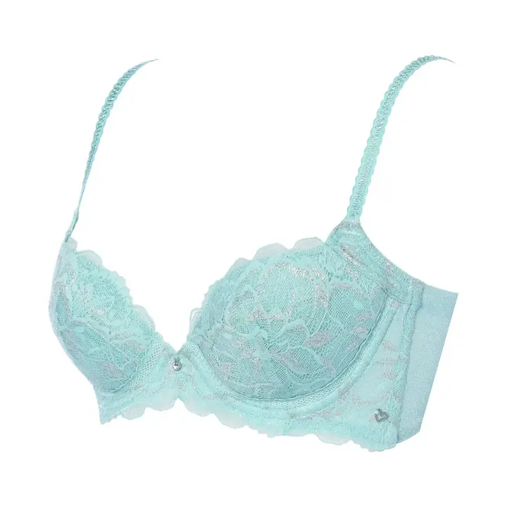 【SALE】チャーミングラマー 脇高 エアリー ブラジャー ダズリングサマー, グリーン, product image number 2