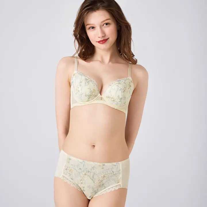 天使のブラ スリムライン644 ボーイズレングス, ホワイト, model image number 1