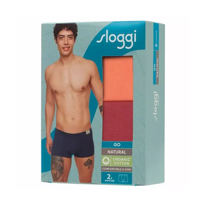 【WEB限定】スロギー メン ゴー ナチュラル ヒップスター 2枚組, オレンジ, product image number 0