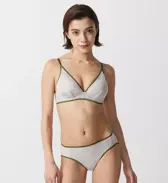 エス バイ スロギー センシュアル ノンワイヤーブラ, グレー, model image number 1