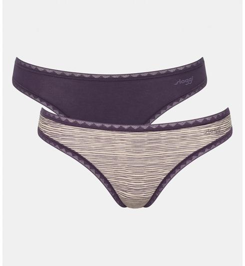 Sloggi SLOGGI GO BRAZILIAN 2 PACK - Multiple colours 10 - Hipster
