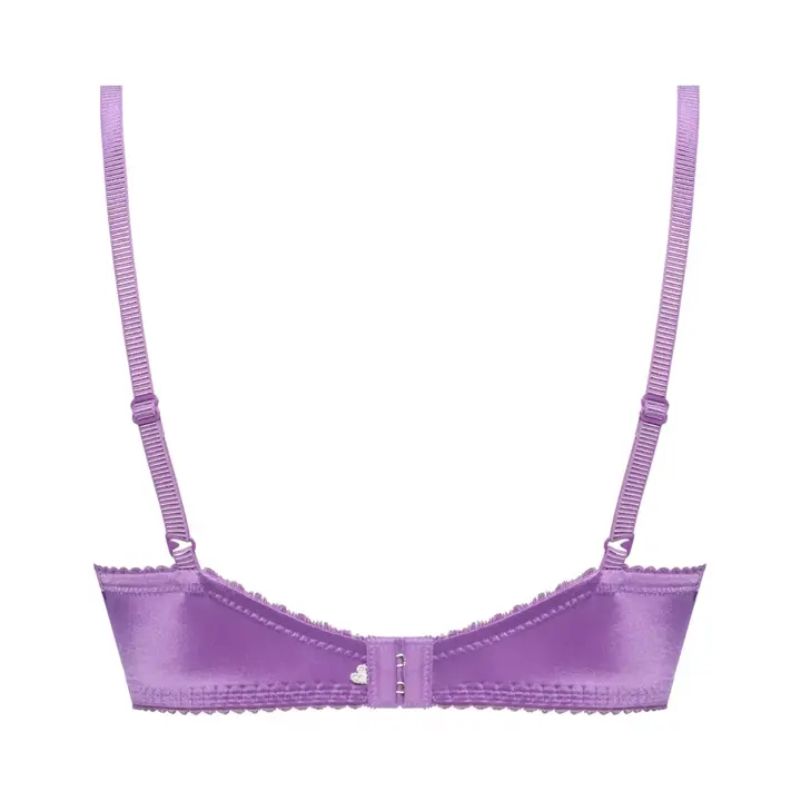 【SALE】夢みるブラ(R) DeepV マイフラワー, パープル, product image number 1