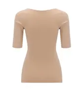 肌側綿100インナー5480 5分袖トップ, ベージュ, product image number 1