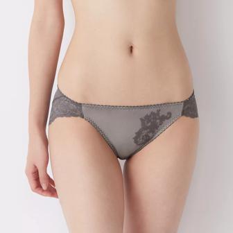 【SALE】レギュラーショーツ ディアフローラル, グレー, model