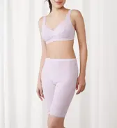 楽ソフト6040 ノンワイヤーブラジャー, パープル, model image number 1