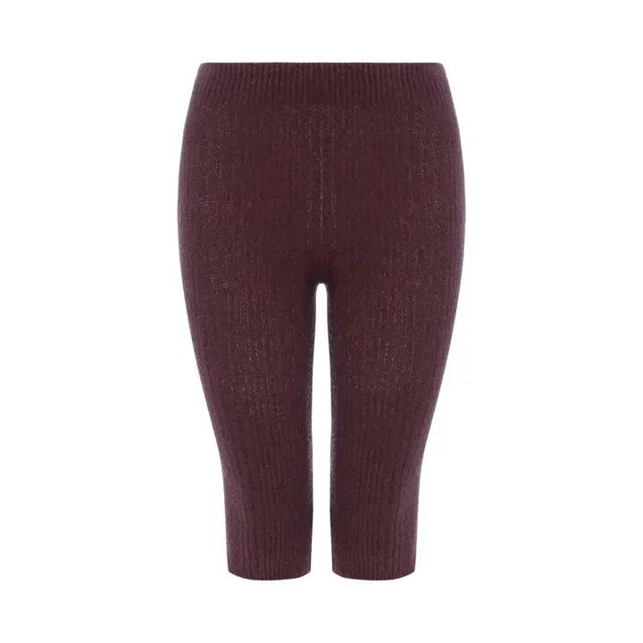 【SALE】スロギー ニット無地リブ 5分丈ニットパンツ, 7753, product image number 0