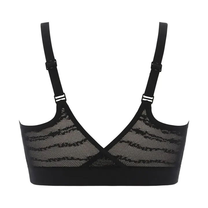 スロギー フリー オールラウンド レース カップ付きハーフトップ, ブラック, product image number 1