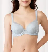 【SALE】恋するブラ(R)593 ブラジャー, ブルー, model image number 0